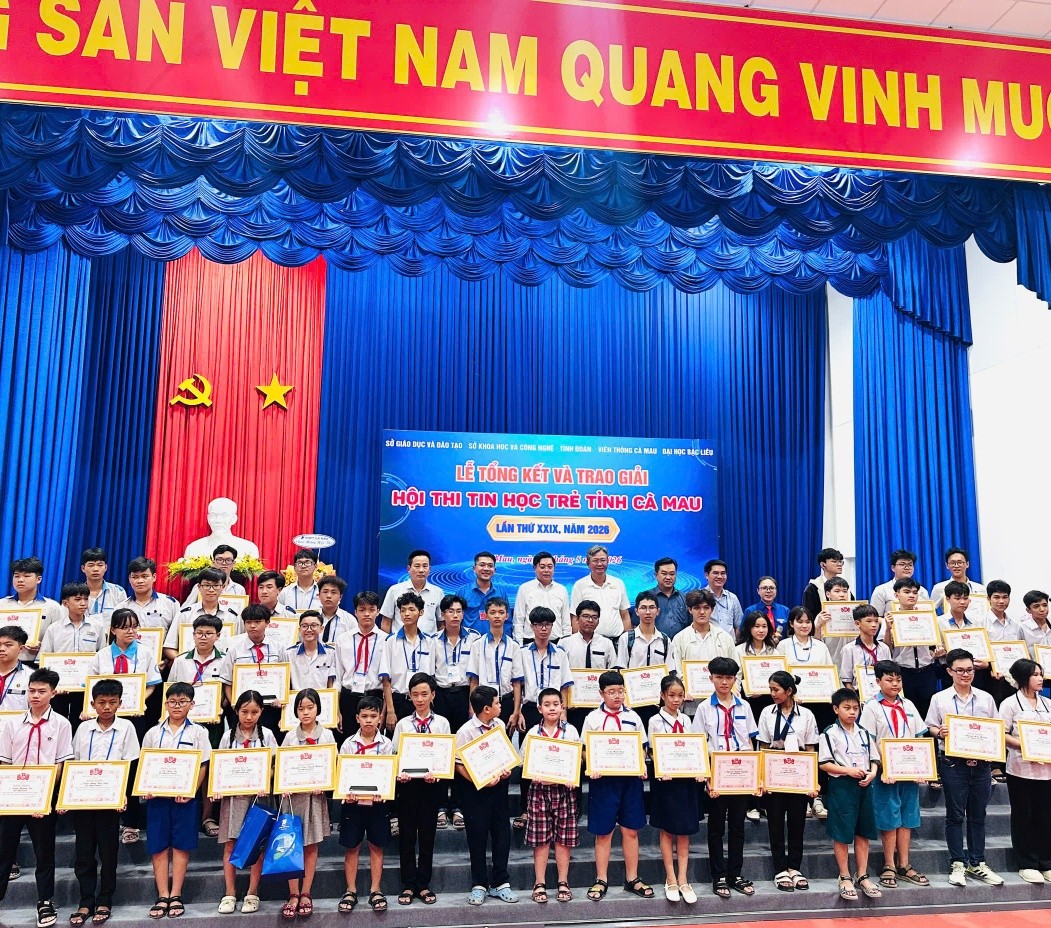 Phối hợp: Tổ chức Hội thi Tin học trẻ tỉnh Cà Mau lần thứ XXIX - năm 2026